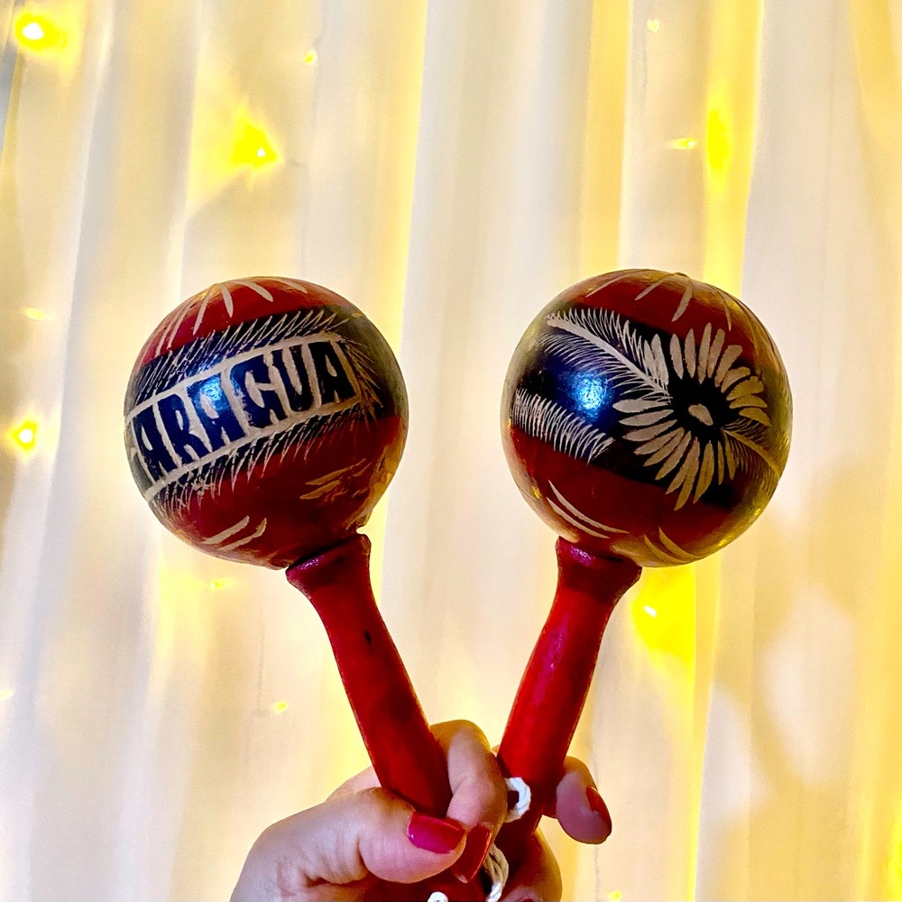Maracas from Nicaragua; hand shakers